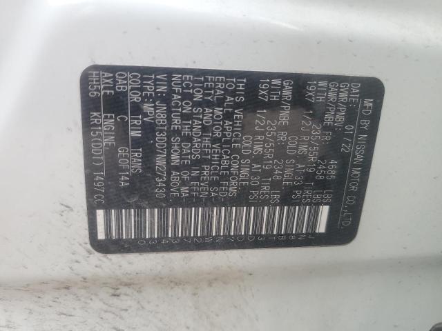 2022 NISSAN ROGUE PLAT JN8BT3DD7NW273430