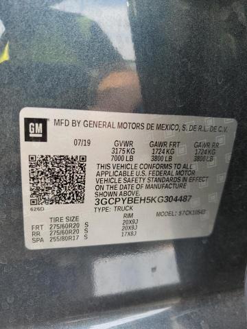 2019 CHEVROLET SILVERADO K1500 CUSTOM - 3GCPYBEH5KG304487