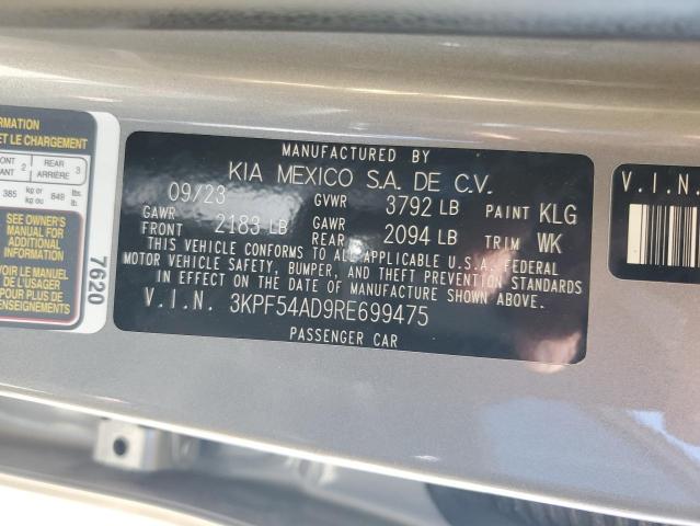 2024 KIA FORTE GT L 3KPF54AD9RE699475