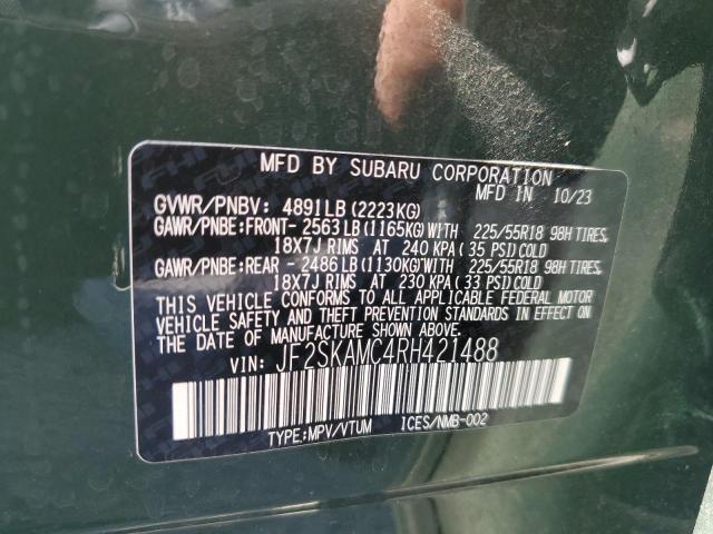 2024 SUBARU FORESTER T JF2SKAMC4RH421488