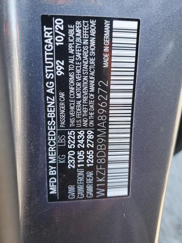 2021 MERCEDES-BENZ E 350 W1KZF8DB9MA896272