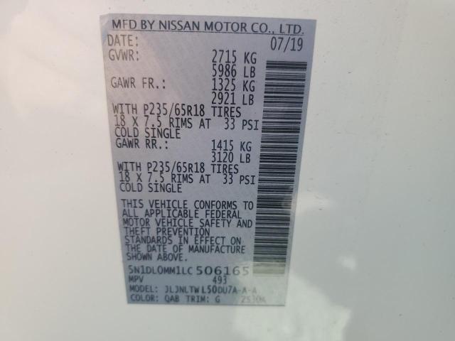 2020 INFINITI QX60 LUXE 5N1DL0MM1LC506165