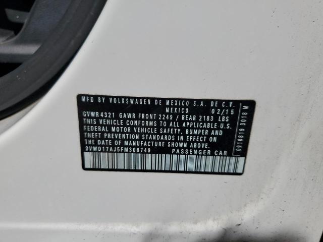 2015 VOLKSWAGEN JETTA SE #3247296580