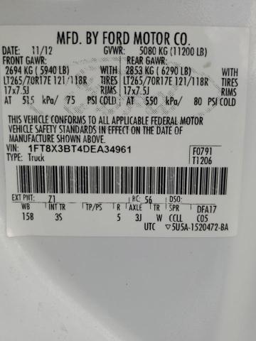 2013 FORD F350 SUPER - 1FT8X3BT4DEA34961