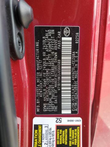 2018 TOYOTA CAMRY L/LE 4T1B11HK3JU564569