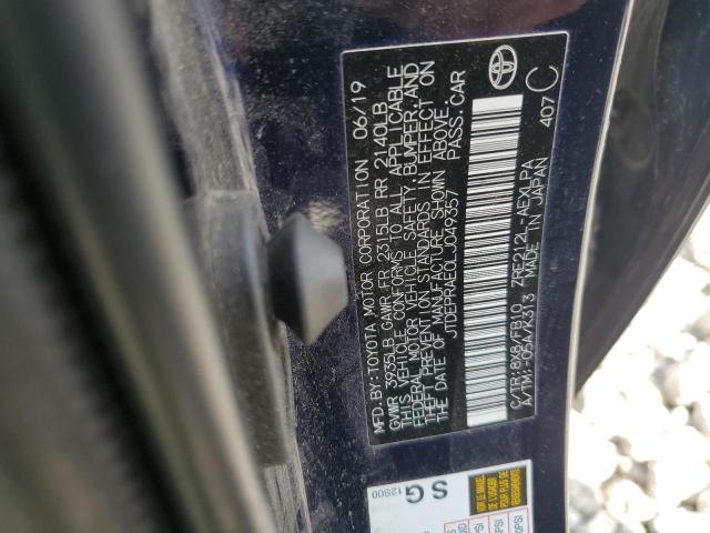 2020 TOYOTA COROLLA LE - JTDEPRAE0LJ049357