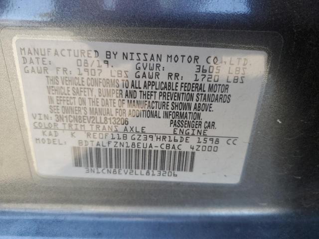 2020 NISSAN VERSA SV 3N1CN8EV2LL813206