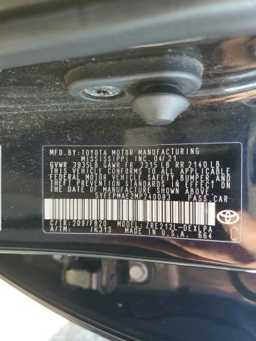 2021 TOYOTA COROLLA LE 5YFEPMAE2MP240083