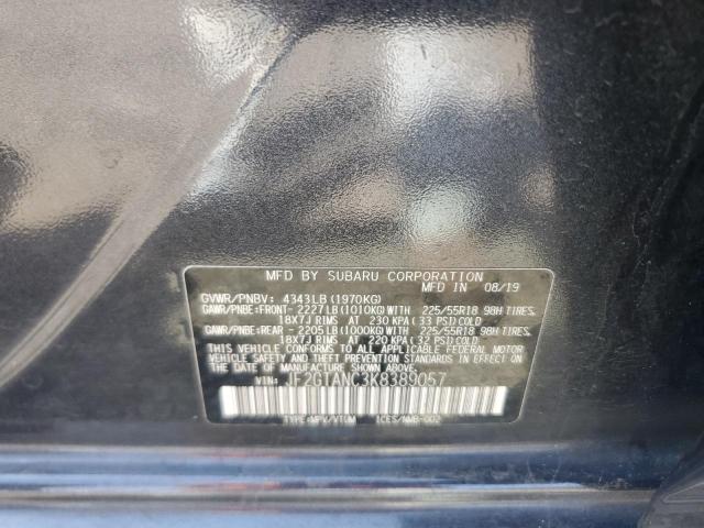 2019 SUBARU CROSSTREK JF2GTANC3K8389057
