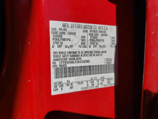 2003 FORD F150 SUPERCREW #3282737298