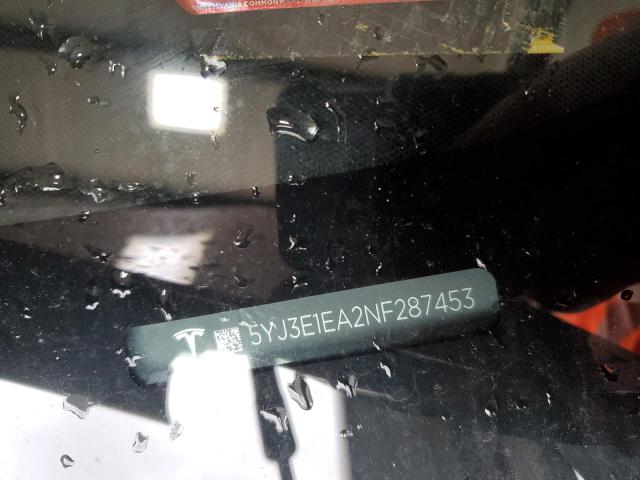 2022 TESLA MODEL 3 5YJ3E1EA2NF287453