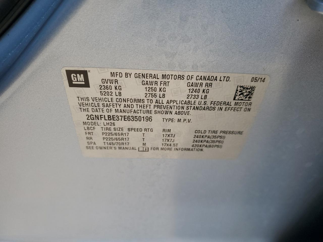 CHEVROLET EQUINOX LT