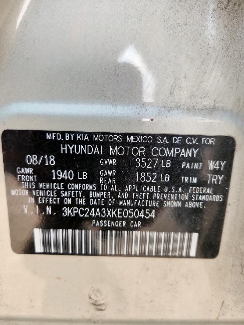 2019 HYUNDAI ACCENT SE 3KPC24A3XKE050454