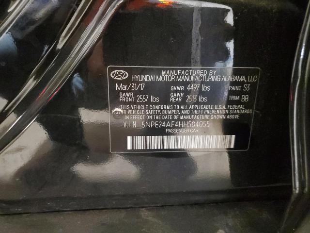 2017 HYUNDAI SONATA SE 5NPE24AF4HH584055