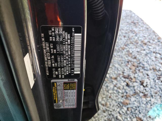 2016 HYUNDAI SANTA FE S 5XYZTDLB5GG351994