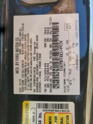 2019 FORD MUSTANG GT - 1FATP8FFXK5149126