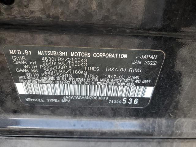 2022 MITSUBISHI ECLIPSE CR - JA4ATWAA5NZ063839