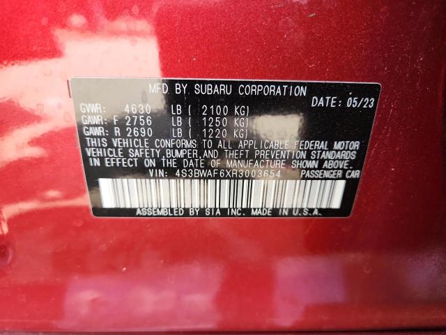 2024 SUBARU LEGACY PREMIUM 4S3BWAF6XR3003654