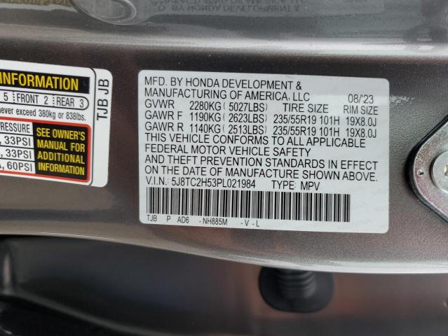 2023 ACURA RDX TECHNO - 5J8TC2H53PL021984