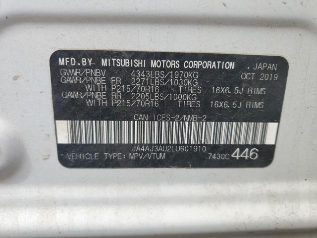2020 MITSUBISHI RVR ES JA4AJ3AU2LU601910
