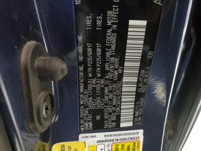 2020 TOYOTA SIENNA LE 5TDKZ3DC4LS052902