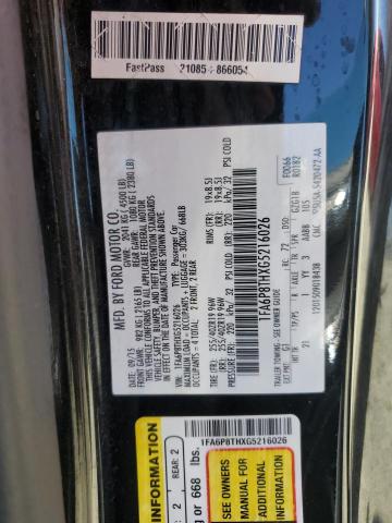 2016 FORD MUSTANG 1FA6P8THXG5216026