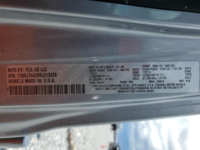 2021 JEEP GLADIATOR 1C6HJTAGXML513426