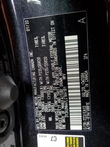 2020 LEXUS RX 350 2T2HZMAA7LC164181