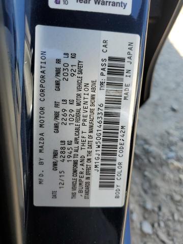2016 MAZDA 6 GRAND TO JM1GJ1W50G1463376