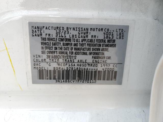 2024 NISSAN SENTRA SV 3N1AB8CV7RY270112