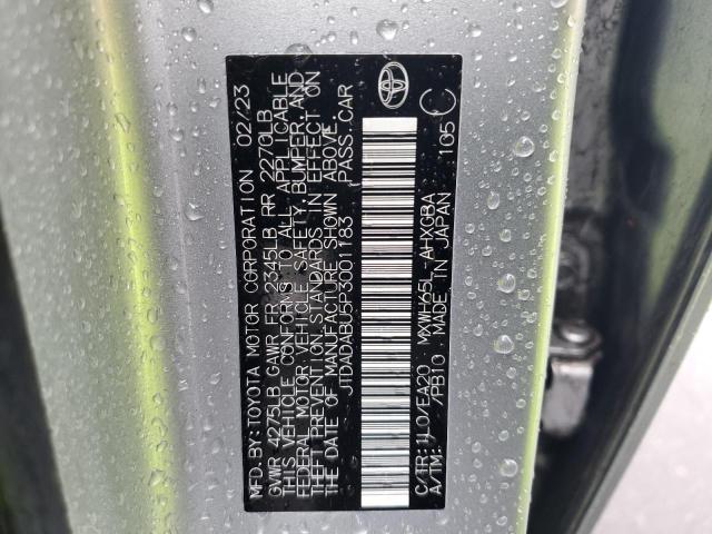 2023 TOYOTA PRIUS LE - JTDADABU5P3001183