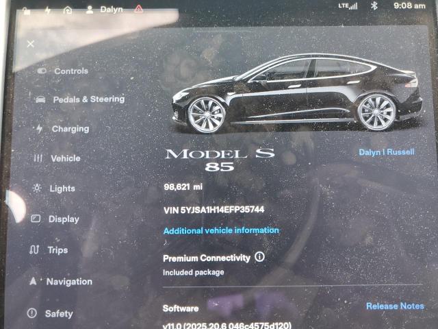 2014 TESLA MODEL S #3303875720