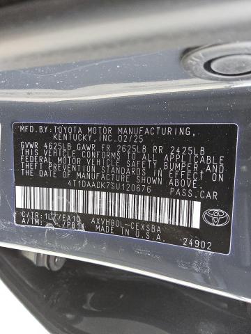 2025 TOYOTA CAMRY XSE 4T1DAACK7SU120676