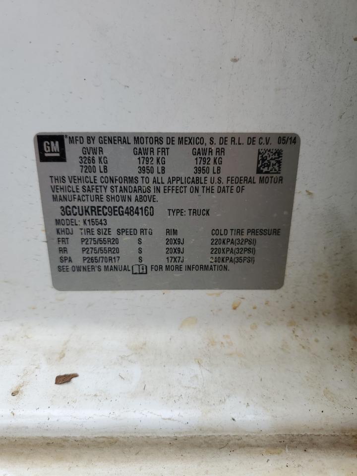 Lot #3291445206 2014 CHEVROLET SILVERADO K1500 LT