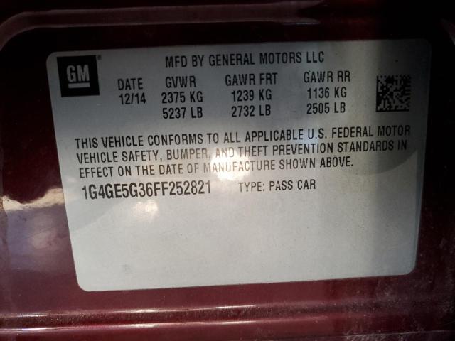 2015 BUICK LACROSSE P 1G4GE5G36FF252821