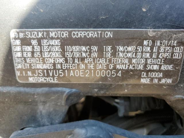 2014 SUZUKI DL1000 JS1VU51A0E2100054