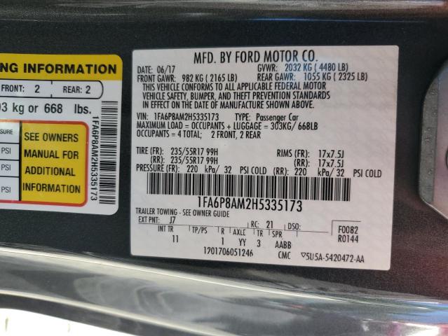 2017 FORD MUSTANG 1FA6P8AM2H5335173
