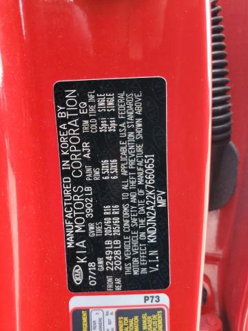 2019 KIA SOUL KNDJN2A22K7660651