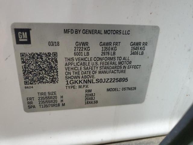 2018 GMC ACADIA SLT-2 1GKKNNLS0JZ225895