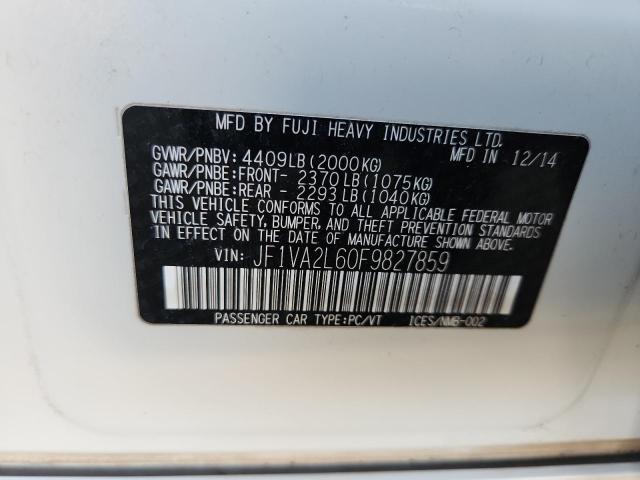 2015 SUBARU WRX STI JF1VA2L60F9827859