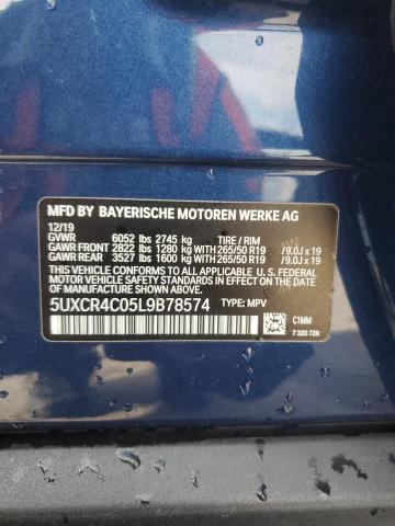 2020 BMW X5 SDRIVE 5UXCR4C05L9B78574