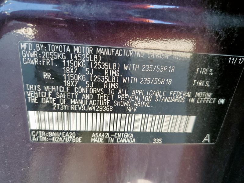 2018 TOYOTA RAV4 LIMIT - 2T3YFREV9JW429368