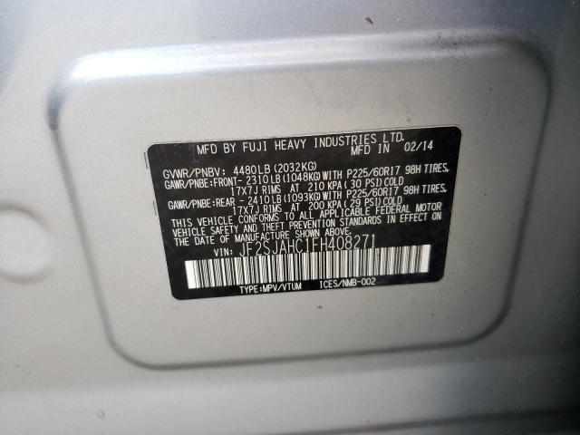 2015 SUBARU FORESTER 2.5I LIMITED JF2SJAHC1FH408271