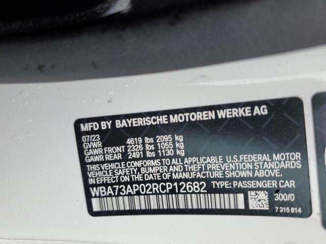 2024 BMW 430XI - WBA73AP02RCP12682