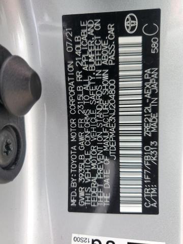 2022 TOYOTA COROLLA LE JTDEPMAE3NJ204800