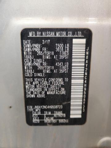 2017 NISSAN ARMADA SV JN8AY2NC4H9508723