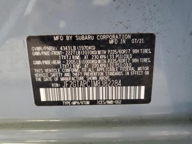 2021 SUBARU CROSSTREK JF2GTAPC1M8382284