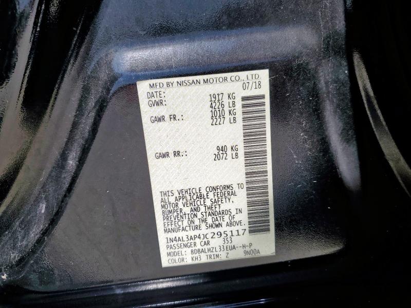 2018 NISSAN ALTIMA 2.5 1N4AL3AP4JC295117