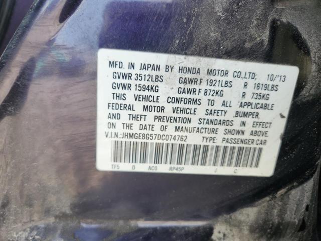 2013 HONDA FIT SPORT - JHMGE8G57DC074762