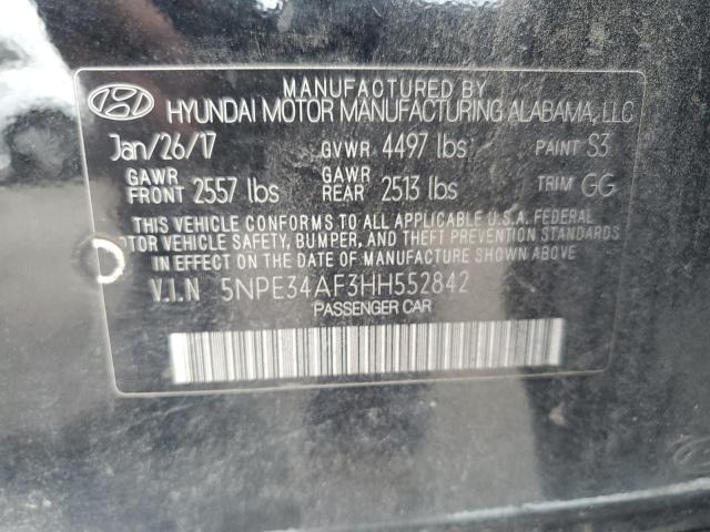 2017 HYUNDAI SONATA SPORT 5NPE34AF3HH552842